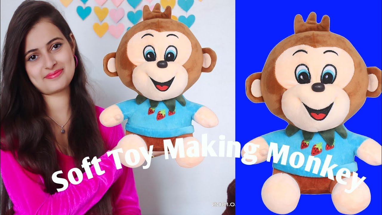 Soft Toy Making Sitting Monkey at home in hindi