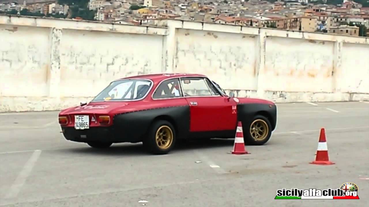 Prova di abilità e slalom alfa romeo