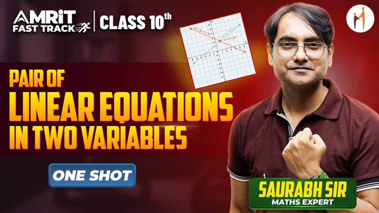 Pair of Linear Equations in two Variables in One Shot for Class 10th | All PYQs & Topics Covered