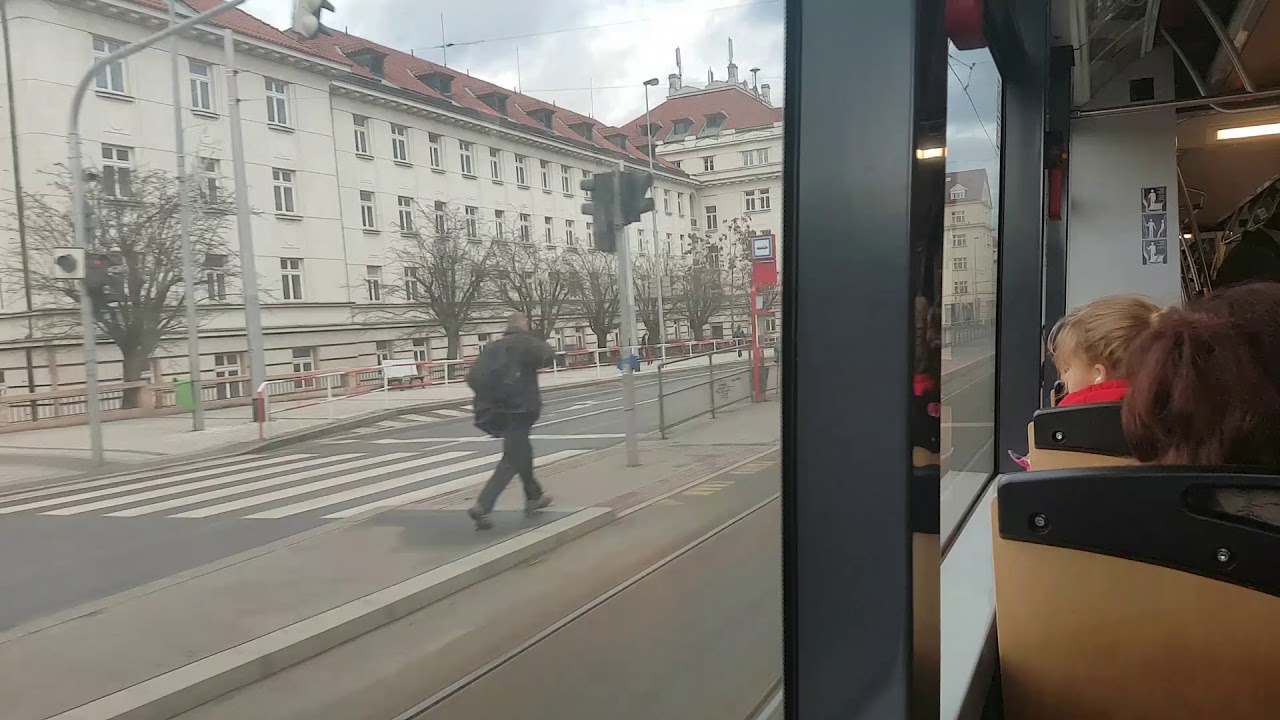 Praha tram- Line 26 Divoká Šárka- Nádraží Hostivař | Трамвай Прага- Линия 26