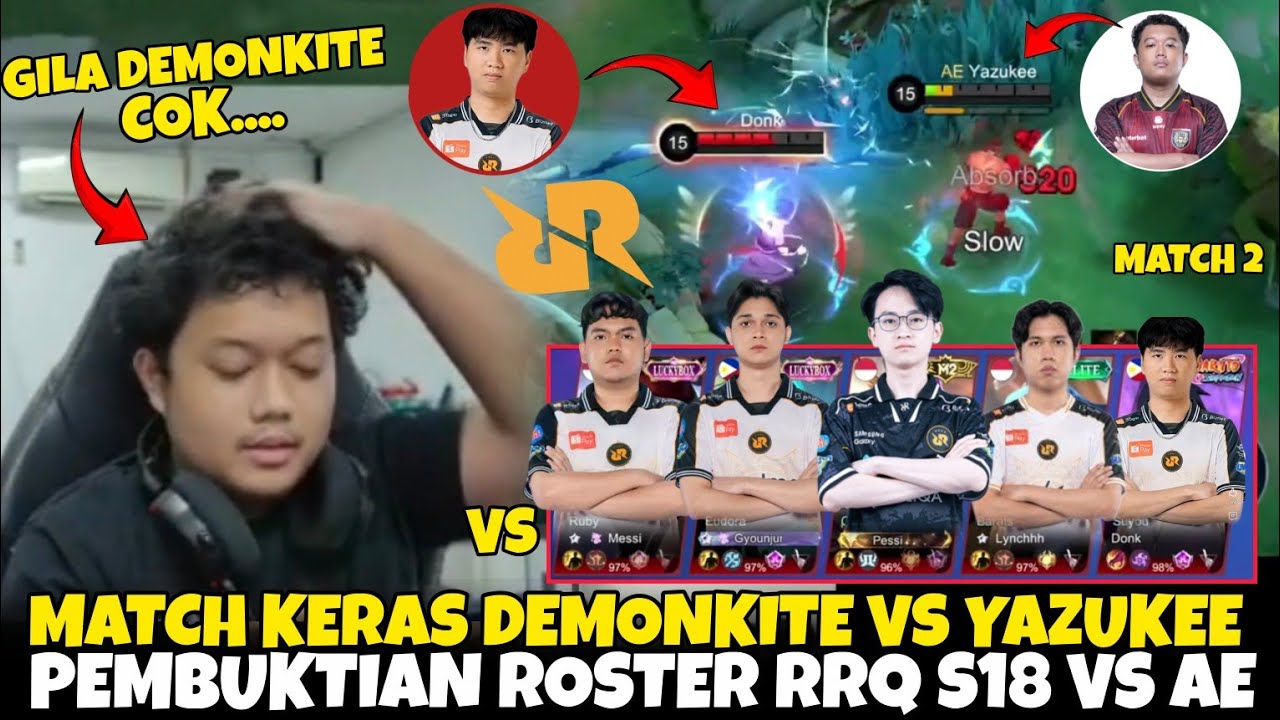 Intense Match Demonkite vs Yazukee 😱 Proving the RRQ HOSHI S18 Roster Collides with Alter Ego | mlbb