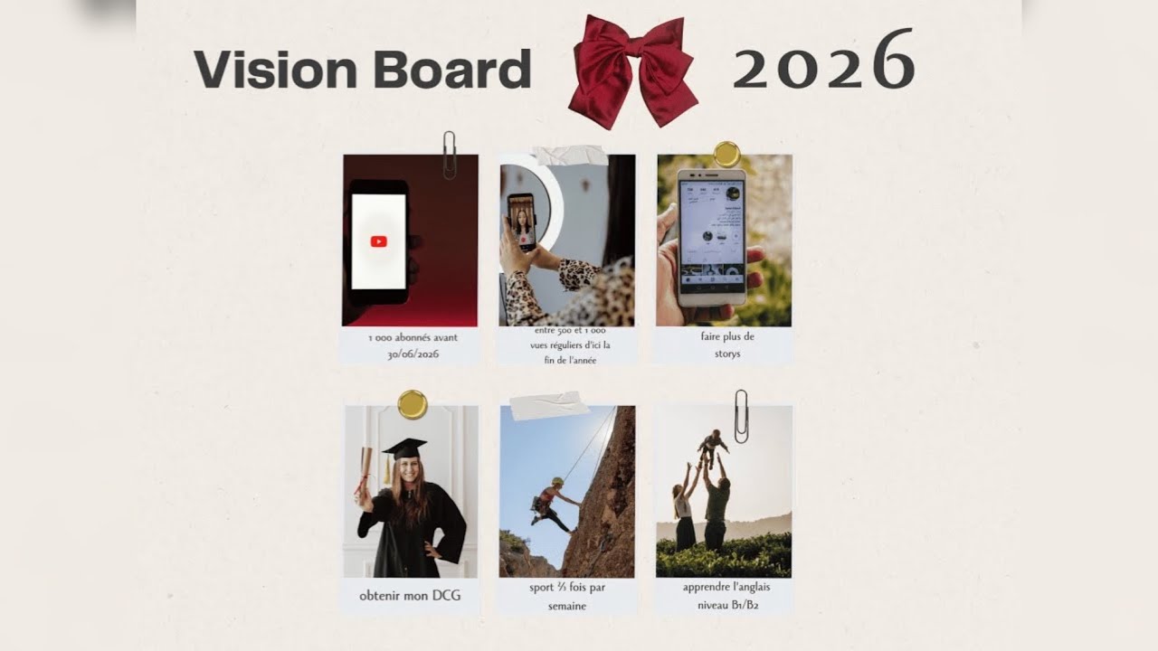 L’évolution de mes Vision Boards (2019 → 2026) | Objectifs, rêves & réalité