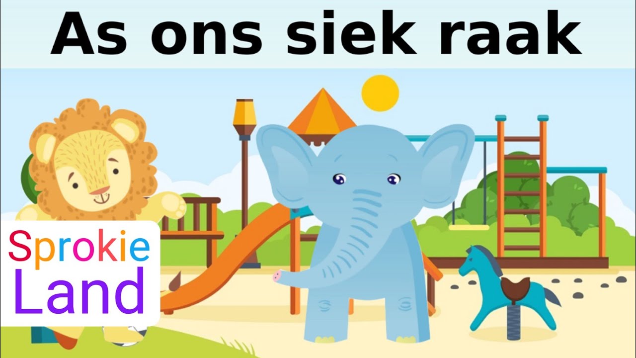 🦁 As ons siek raak animasie: Leeu maak vir Olifant siek | animasie | kinderstorie 🐘