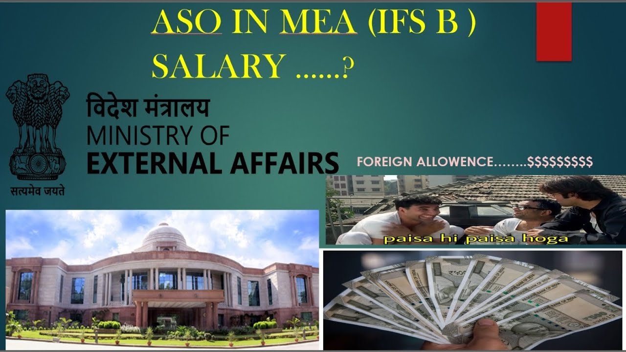 ASO IN MEA Salary 💲💰💲In Foreign posting ( Foreign Allowance) 💲#ssccgl #aso #ssc #motivation #viral