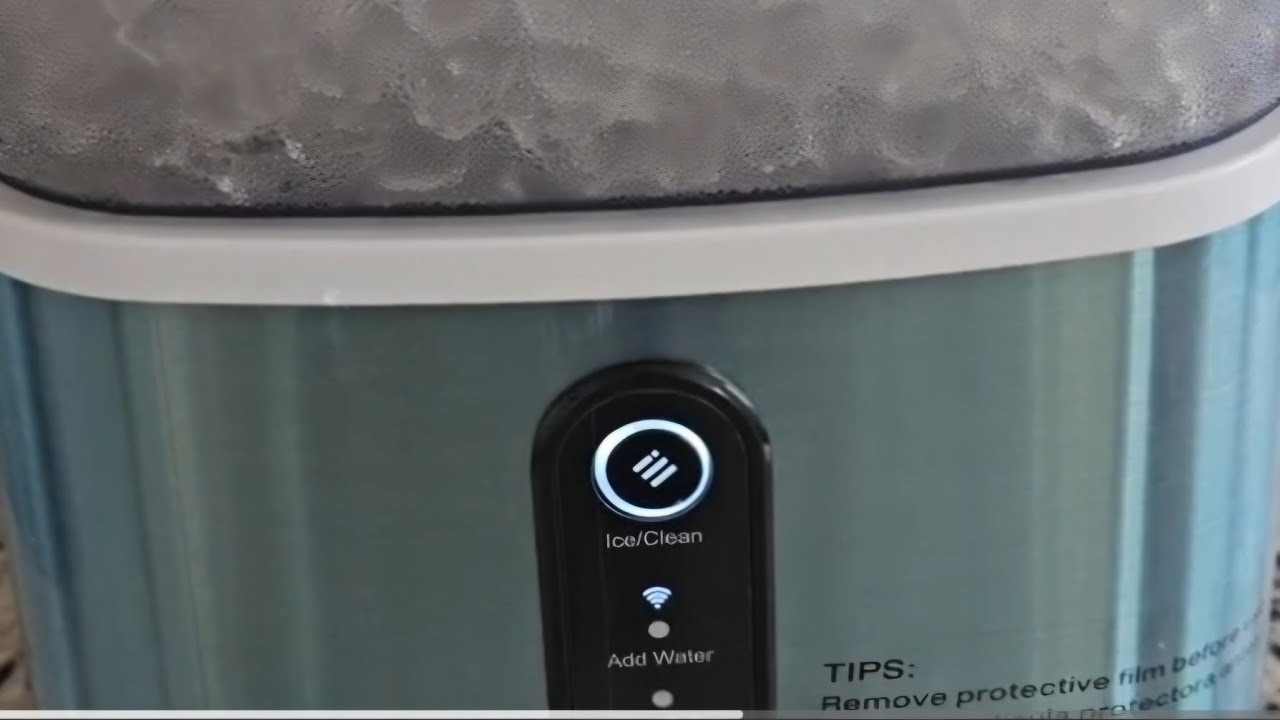 Распаковка льдогенератора Ecozy Smart Nugget Ice Maker с настольным льдогенератором Pebble с Wi-F...