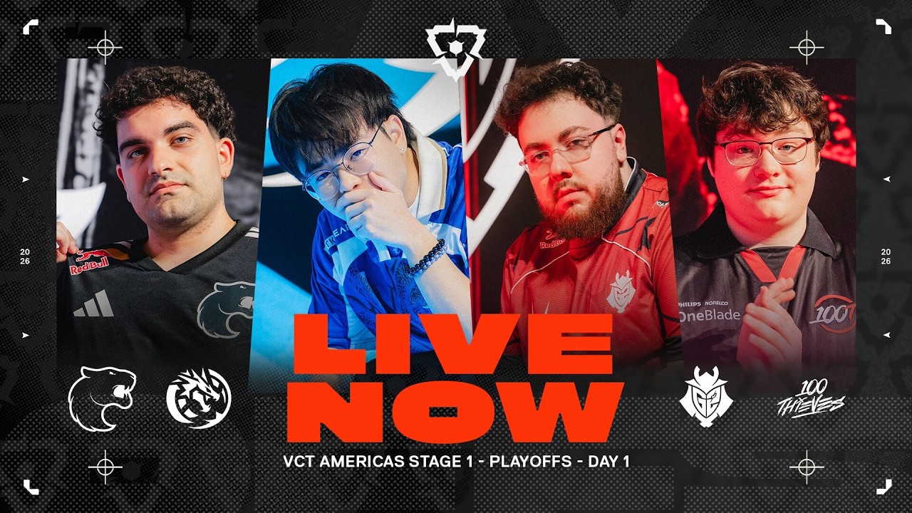 G2 vs 100T - VCT Americas Stage 1 Playoffs - Day 1