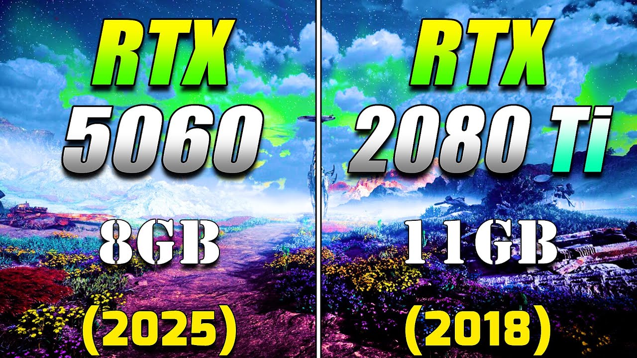 RTX 5060 8 ГБ против RTX 2080 Ti 11 ГБ | Тестирование игрового процесса на ПК