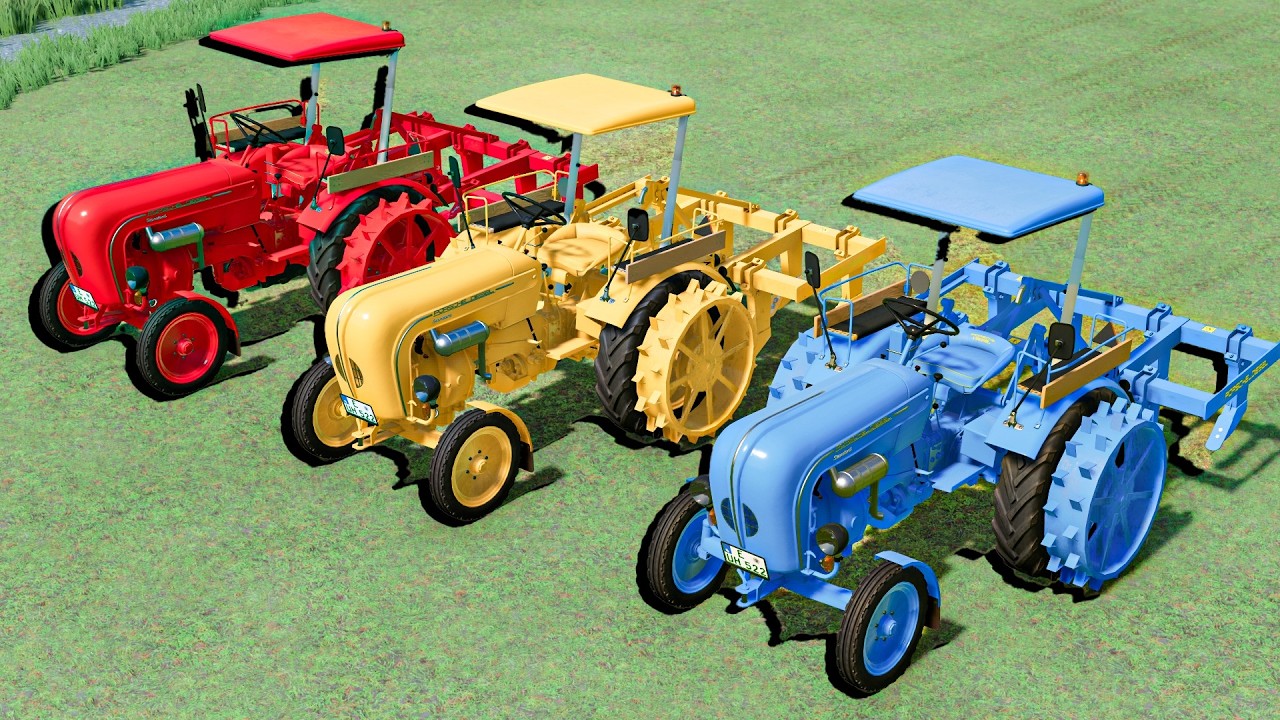 COLORFUL FARM TRANSPORT - MINI TRACTORS TO CULTIVATING WITH SUPER TRUCKS! FS22