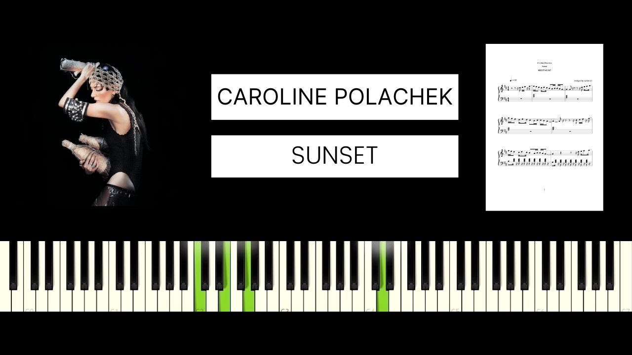 Caroline Polachek - Sunset (BEST PIANO TUTORIAL & COVER)