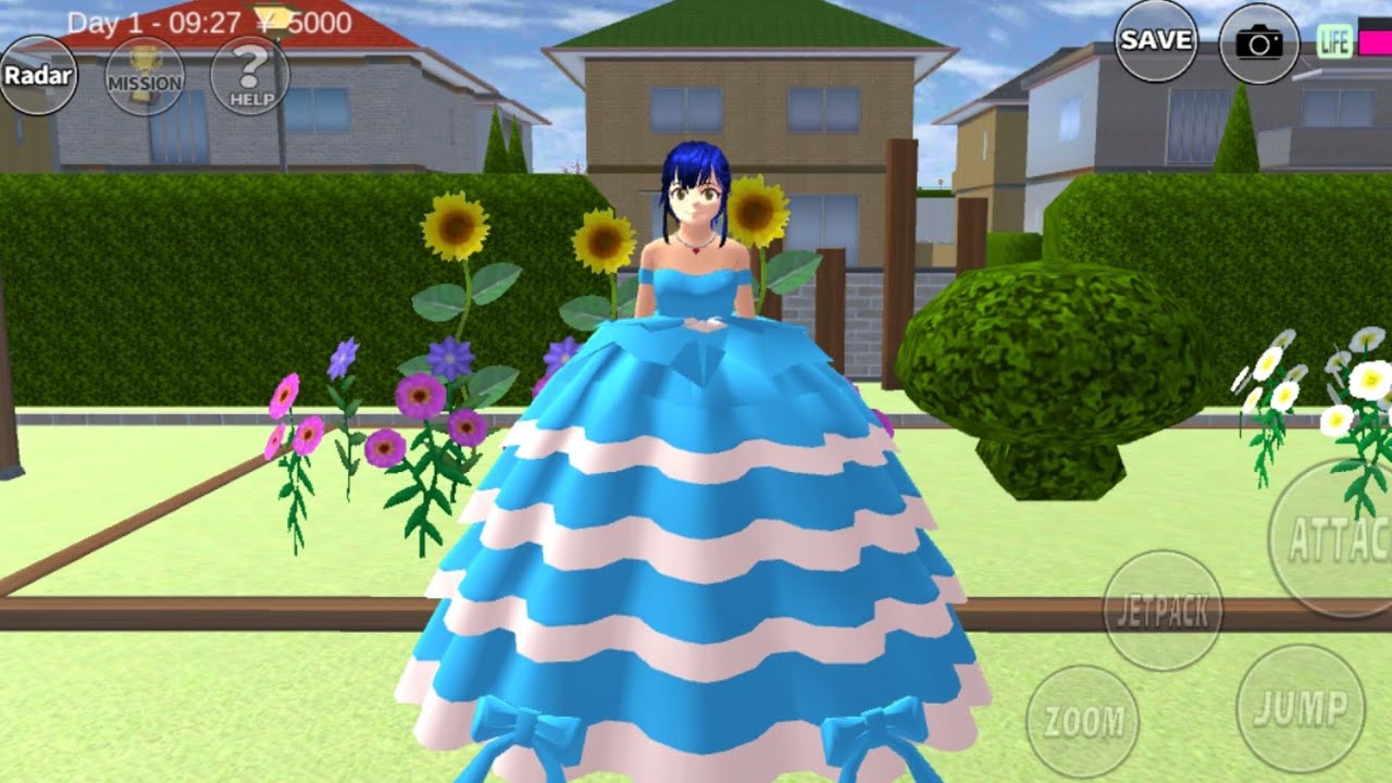 ✨ How to Make Stylish Blue Dress in Sakura School Simulator 👗