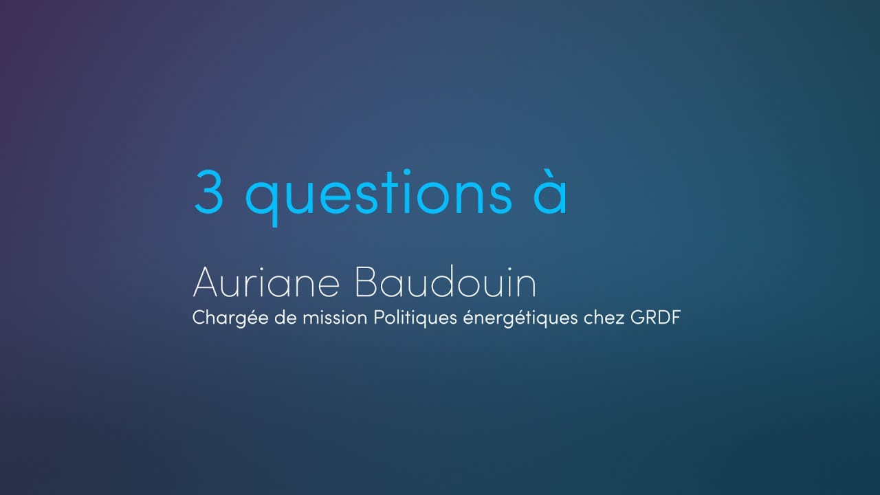 3 Questions &agrave;  : Auriane Baudouin - GRDF - Digital Learning