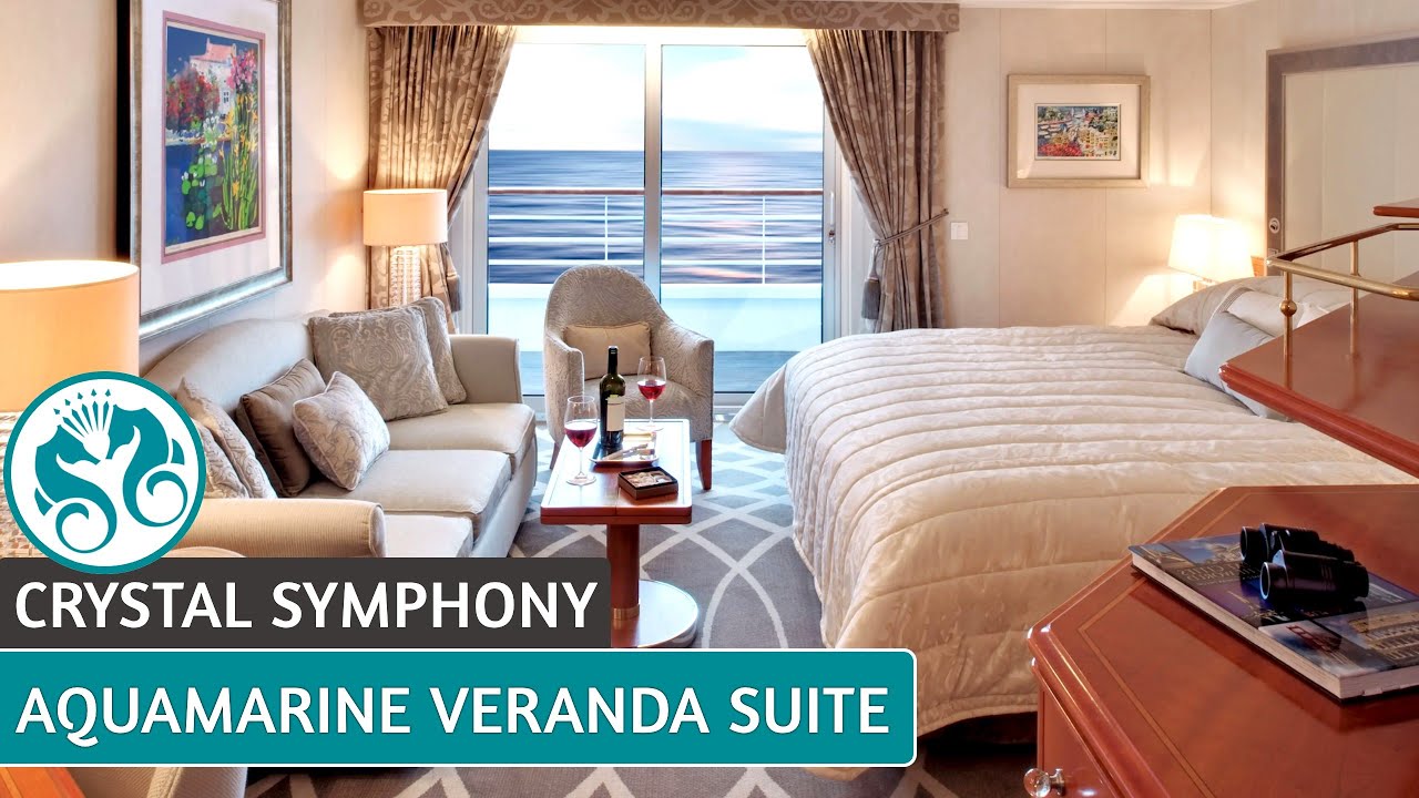 Crystal Symphony | Aquamarine Veranda Suite Tour & Review | PH | 4K