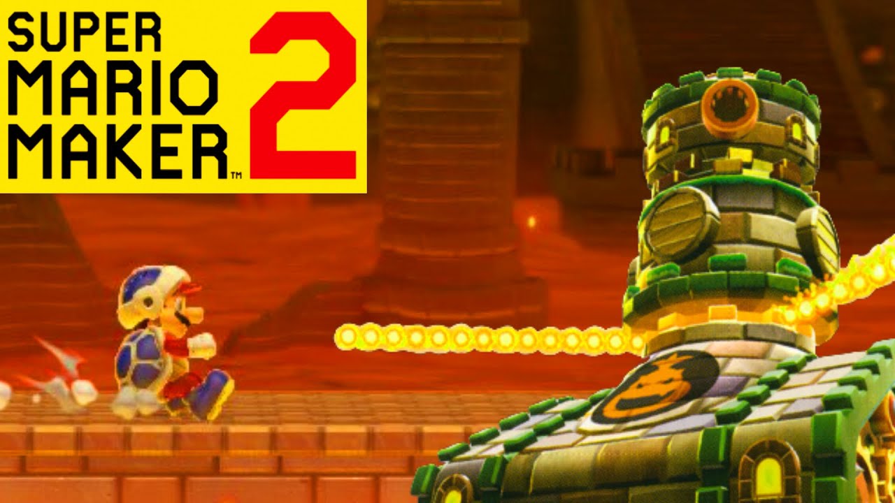 Mario Maker 2 - How to make a BOOMSDAY MACHINE Boss Fight (Mario Galaxy 2 Boss)