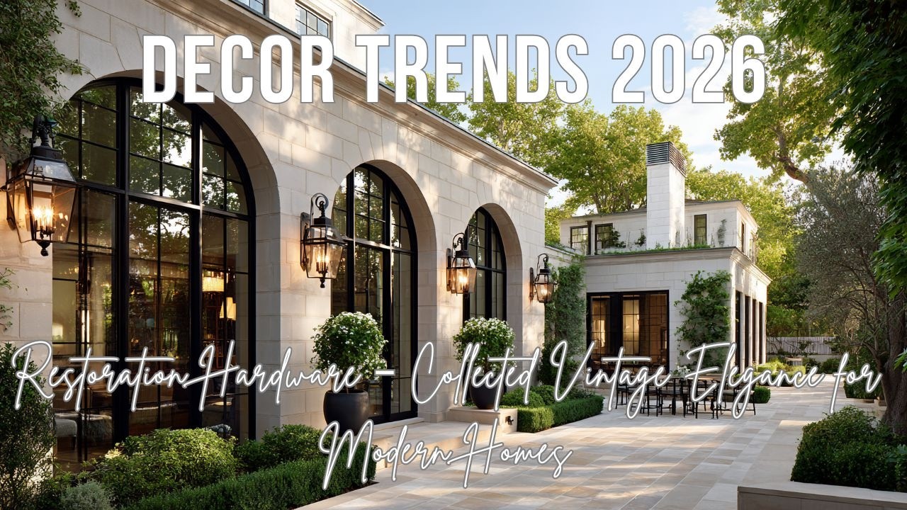 Decor Trends 2026 x Restoration Hardware – Collected Vintage Elegance for Modern Homes