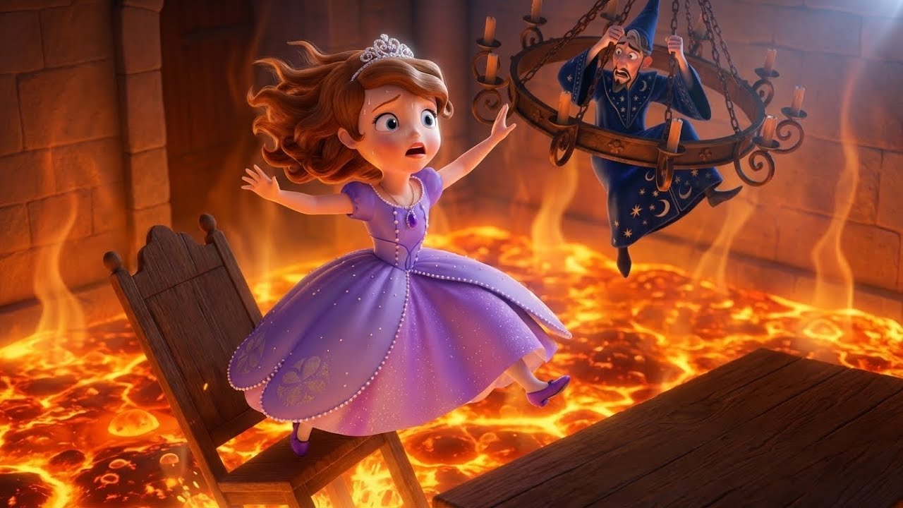 THE FLOOR IS LAVA! 🔥 Sofia's Extreme Castle Challenge Viral | Sofia the First Animation