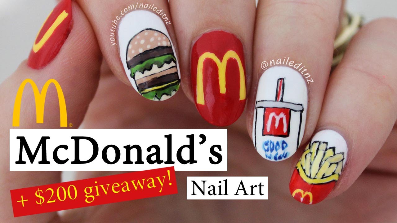 McDonald's Nail Art + GIVEAWAY! | Nailed It NZ