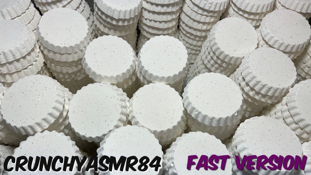 340 Gym Chalk Bottle Cap Crush | Fast Version | Sleep Aid | Oddly Satisfying | ASMR