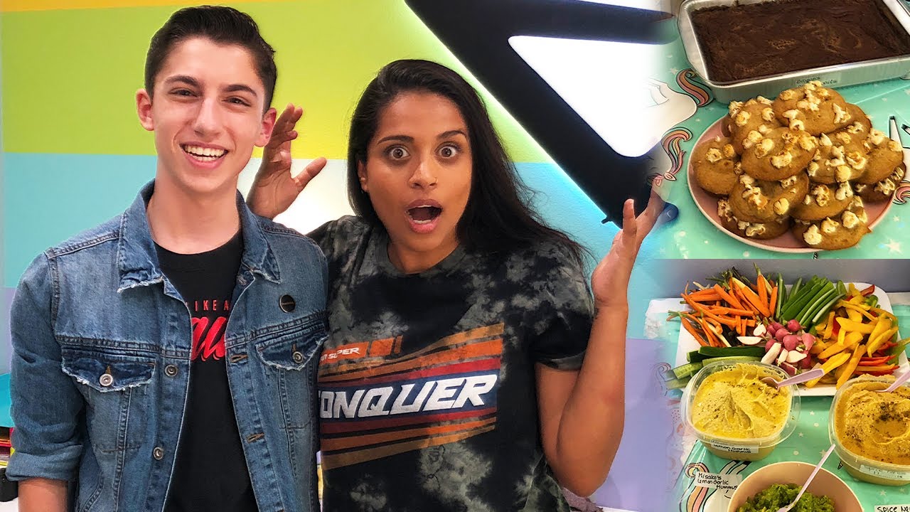 COOKING FOR LILLY SINGH! UNICORN ISLAND THEMED FOOD (ft: iiSuperwomanii)