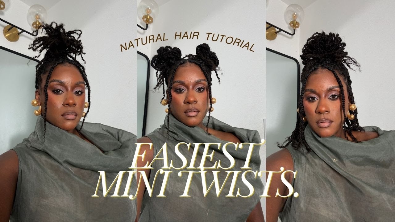 How to Do The Easiest Mini Twists with 4A/4B Bulk Hair | Tension-Free Protective Style You’ll Love