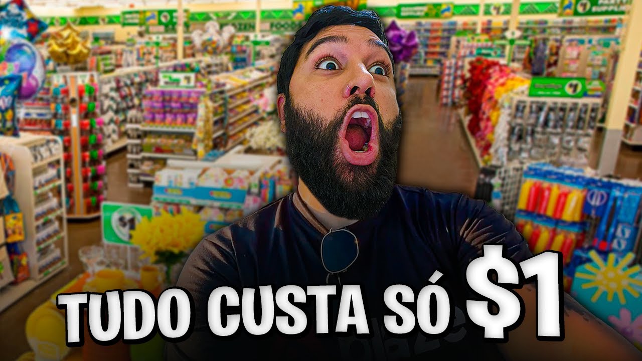 TUDO NESSA LOJA CUSTA SÓ $1 DÓLAR e TEM DE TUDO !
