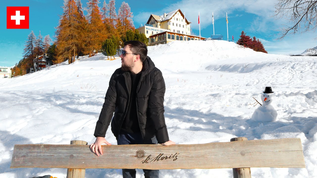 St. Moritz Switzerland: City tour and Muottas Muragl !!