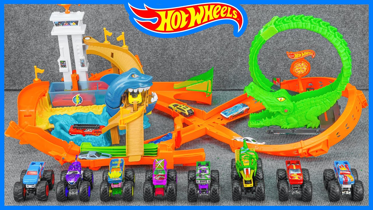 Hot Wheels Collection Unboxing Review ASMR | Hot Wheels City Gator Loop Attack Track Set