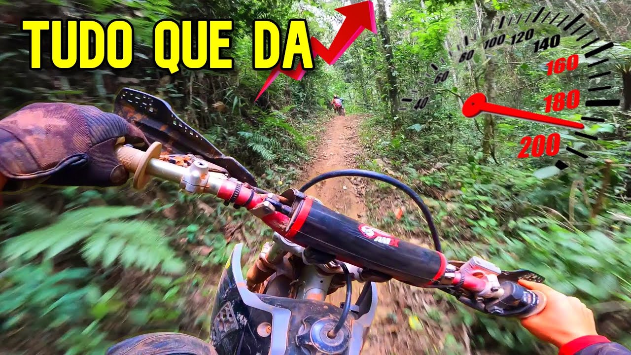 ACELEREI FORTE A Crf230 no primeiro Trilh&atilde;o 100% Off Road de Nova Resende-MG