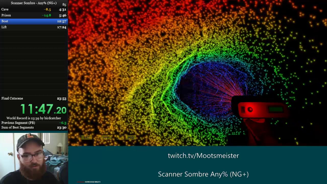 Scanner Sombre Any% NG+ in 22:57 (WR)