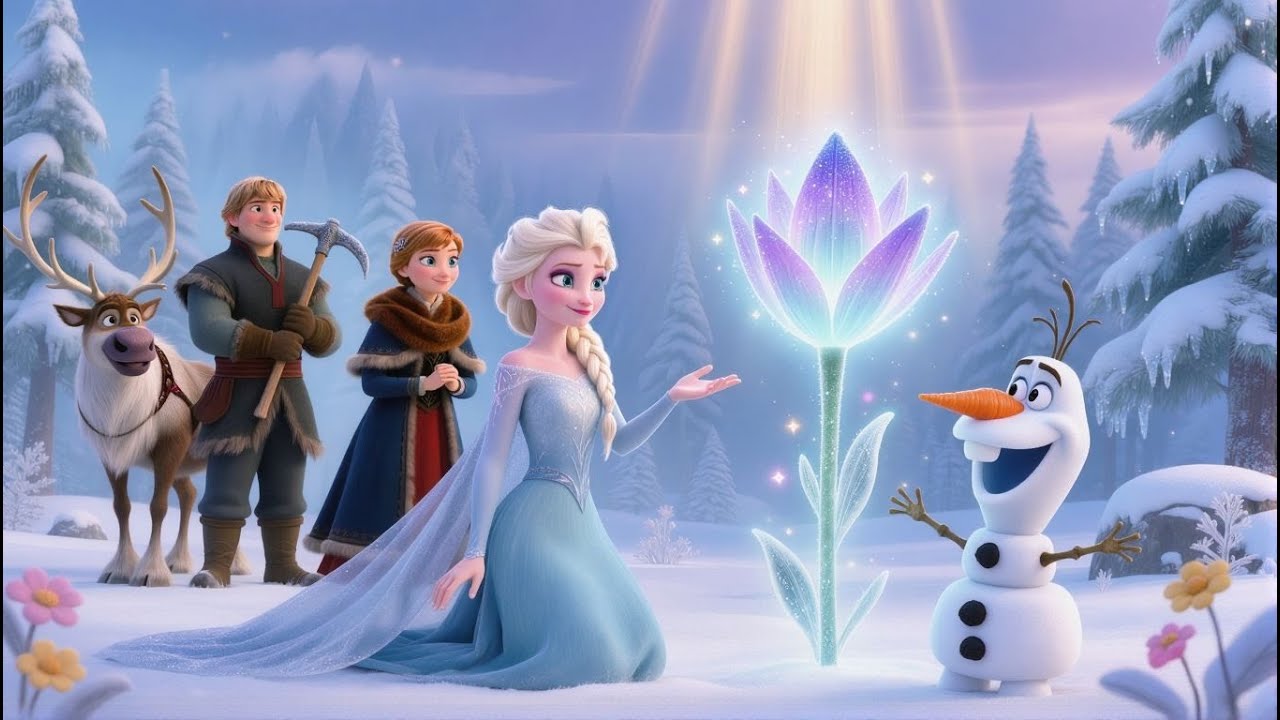 Frozen: La Flor Frostbloom que Cumple Deseos 🌸 Historia Infantil Encantada 