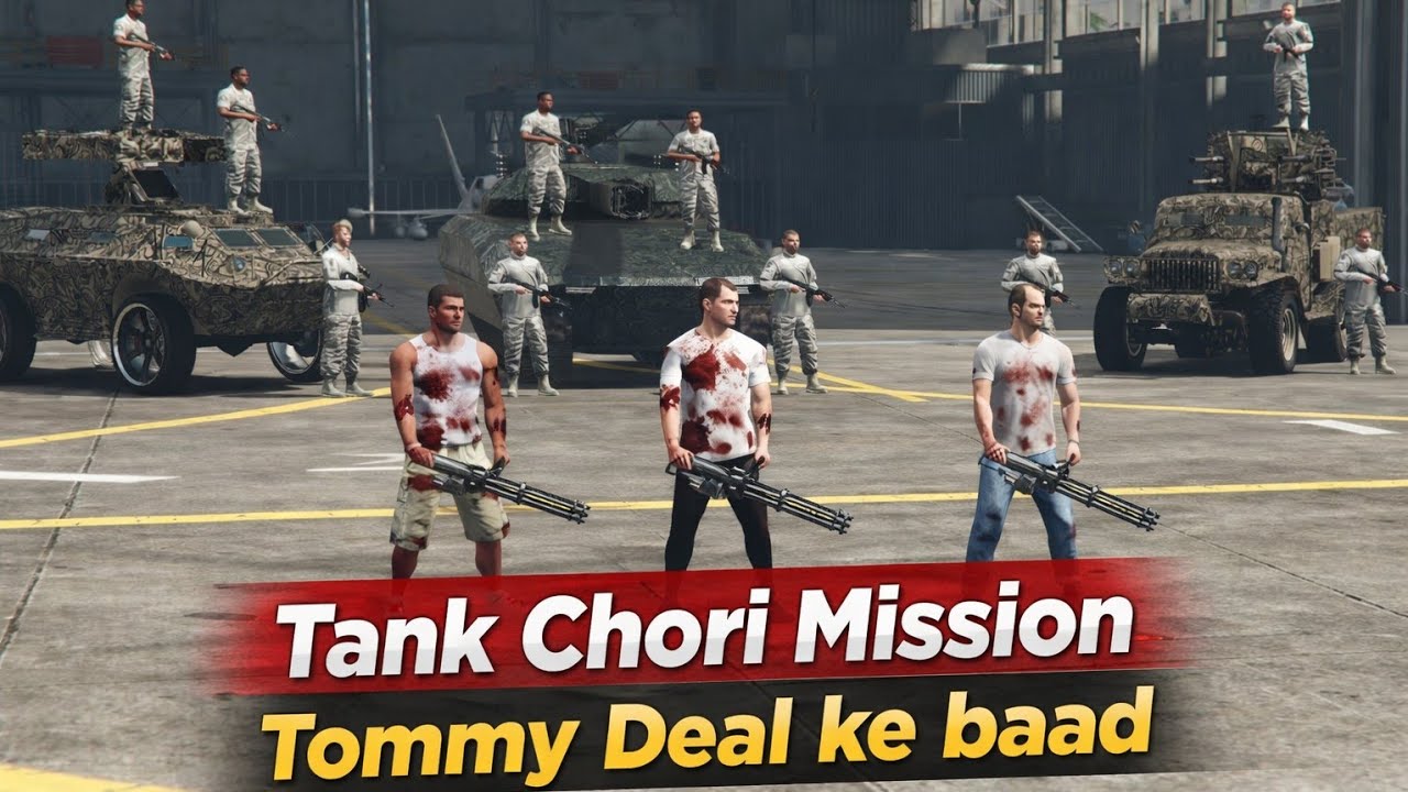 Tommy Deal ke baad Tank Chori Mission ☠️ @TechnoGamerzOfficial #gtav #gta5 #gaming 