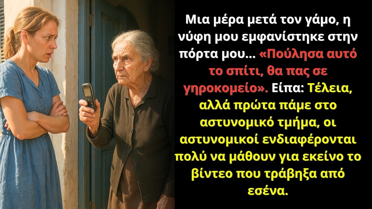 Μια μέρα μετά τον γάμο, η νύφη μου είπε: «Πούλησα το σπίτι, πας σε γηροκομείο»… Δεν ήξερε το βίντεο.