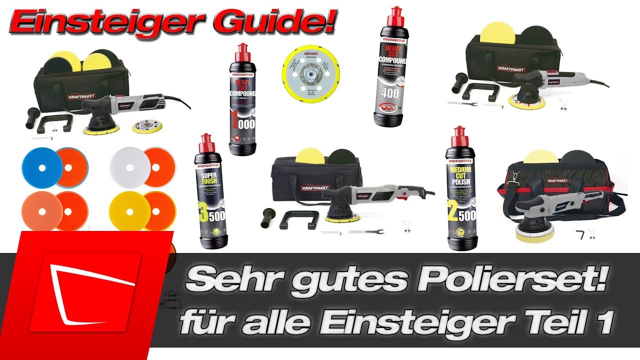 💘Poliermaschine Starterset zusammenstellen! Einsteiger Guide - Poliermaschine Polierpads Polituren