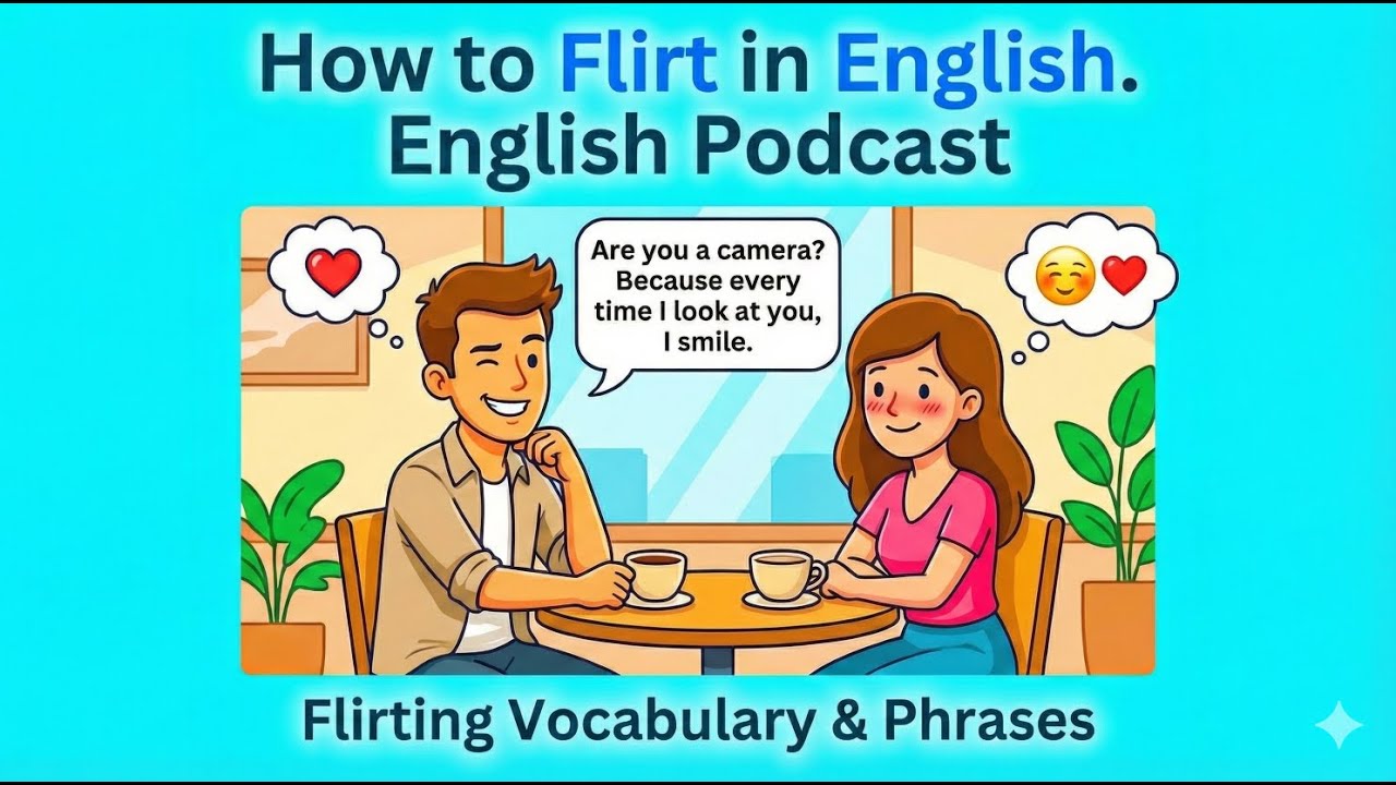 How to Flirt in English | First Date English (A1-B1)