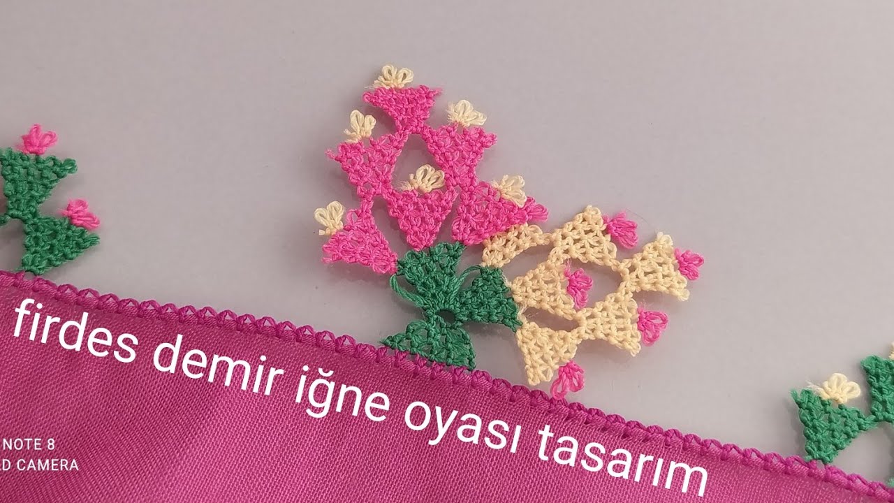 690- GÖSTERİŞLİ SALKIMLI SALKIMLI  OTANTİK İĞNE OYASI MODELİ ANLATIMLI YAPILIŞI