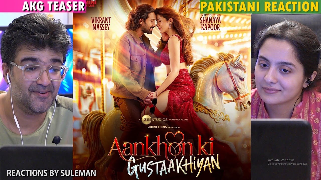 Pakistani Couple Reacts To Aankhon Ko Gustaakiyan Teaser | Vikrant M | Shanaya Kapoor | Vishal M