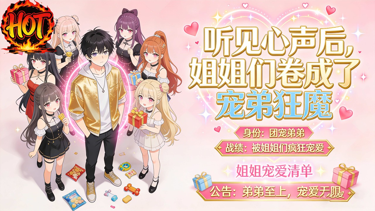 ✨【强推】《听见心声后，姐姐们卷成了宠弟狂魔》第1~60集豪门假少爷林辰表面温顺，内心却是个吐槽狂魔，本想攒够一千万就跑路，谁知七个姐姐竟能听见他的心声#穿越 #末世 #异能 ##动态漫画# 漫野推文