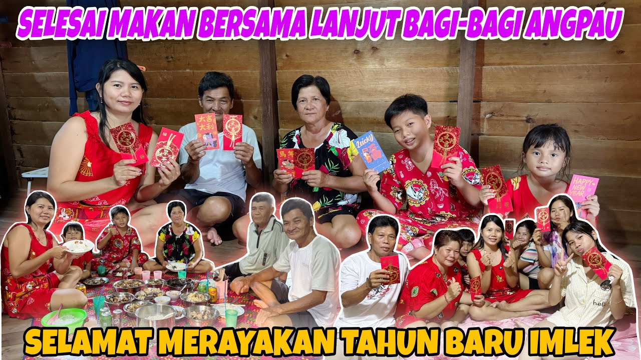 MAKAN BERSAMA DI MALAM TAHUN BARU IMLEK LANJUT BAGI-BAGI ANGPAU‼️SEMUA SANGAT SENANG