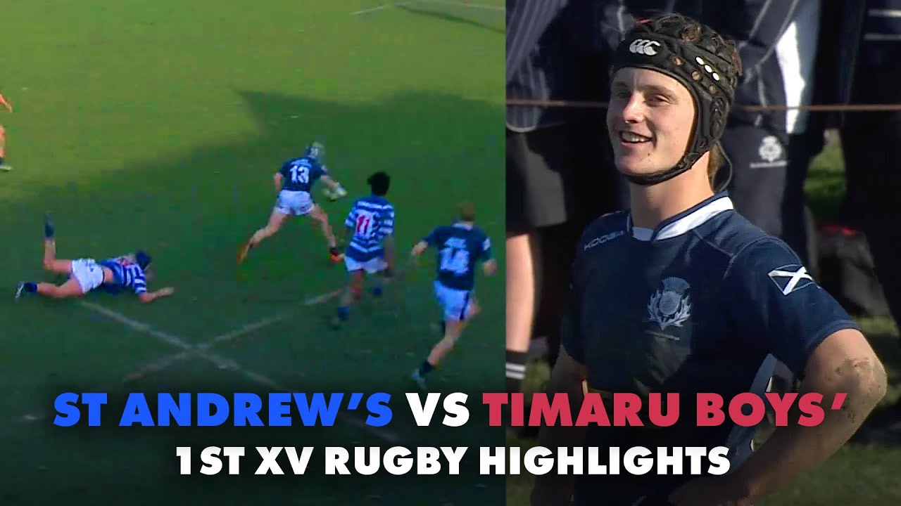 This team play rugby like absolute ballers | St Andrew's vs Timaru Boys' | 1st XV Highlights