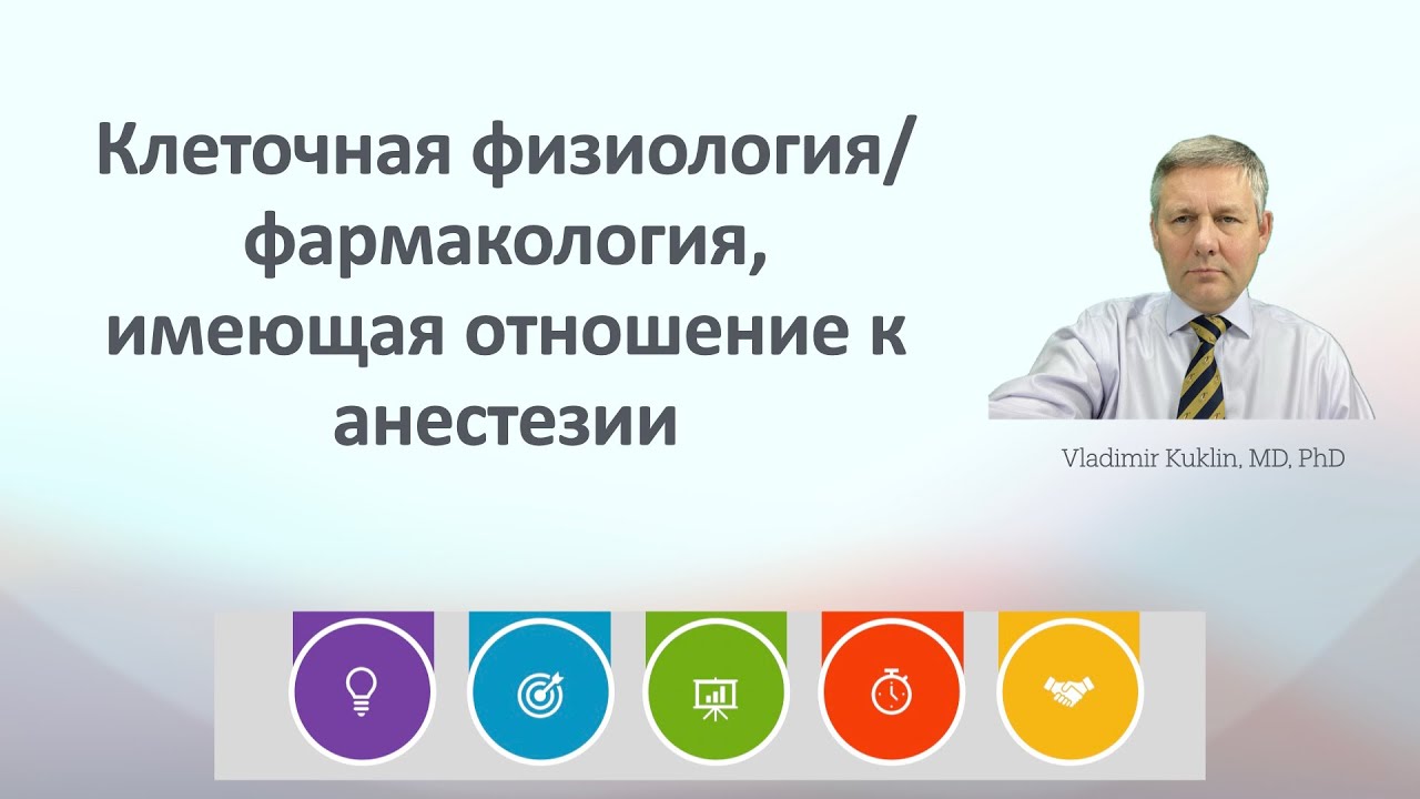 Клеточная физиология/фармакология, имеющая отношение к анестезии