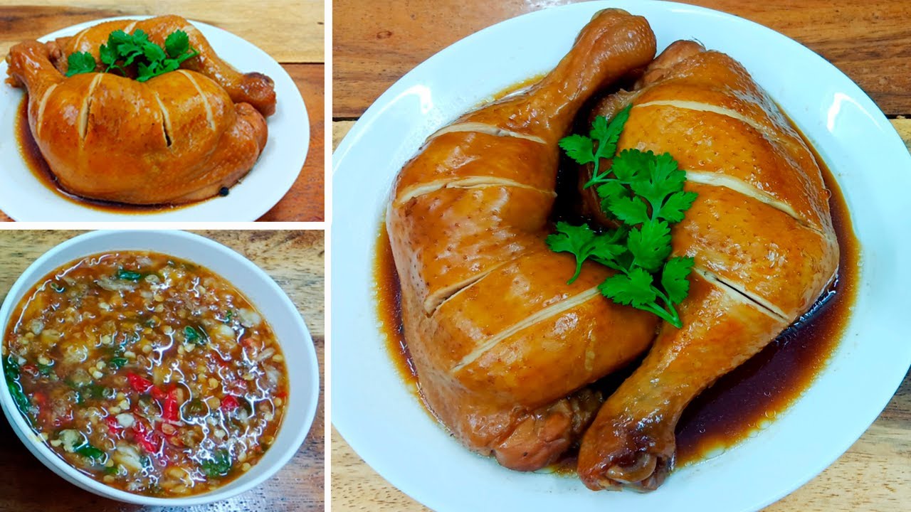 ไก่ต้มน้ำปลา เมนูทำง่ายๆ มาพร้อมกับน้ำจิ้มรสเด็ด Boiled Chicken with Fish Sauce
