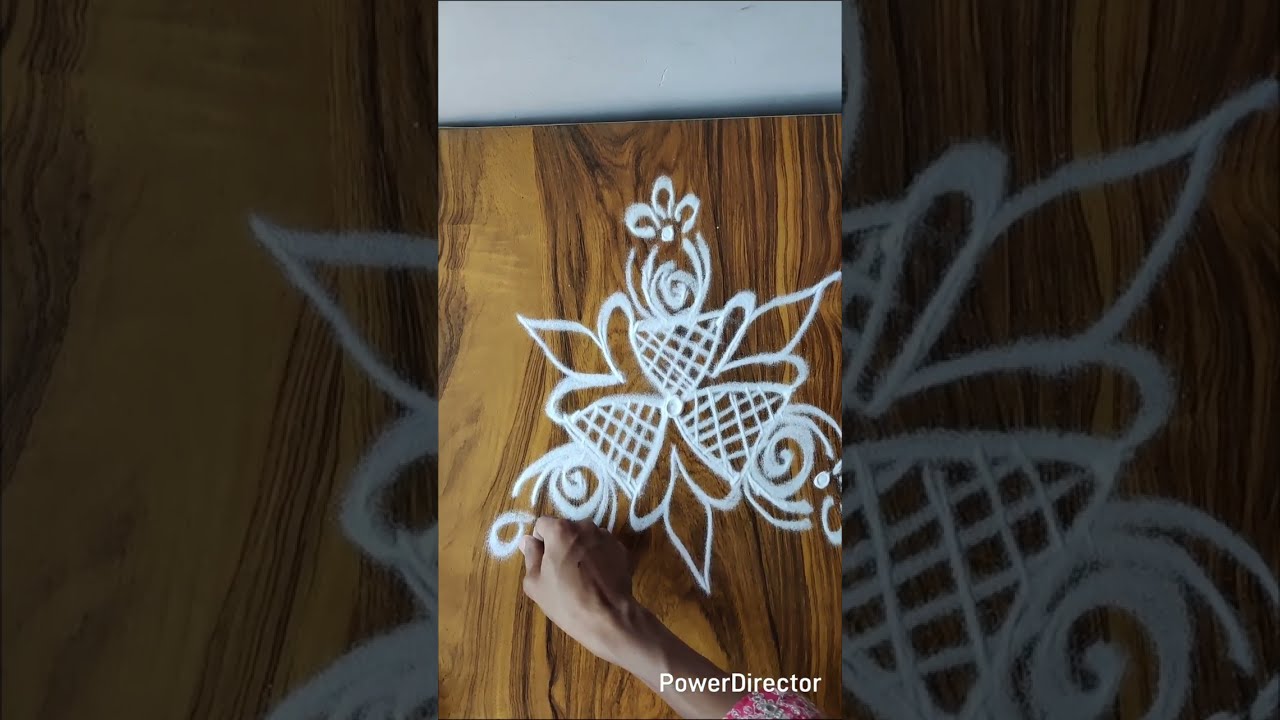 Easy kolam with muggulu rangoli for beginners#dots #viralvideo#video#rangoli#muggulu#kolam