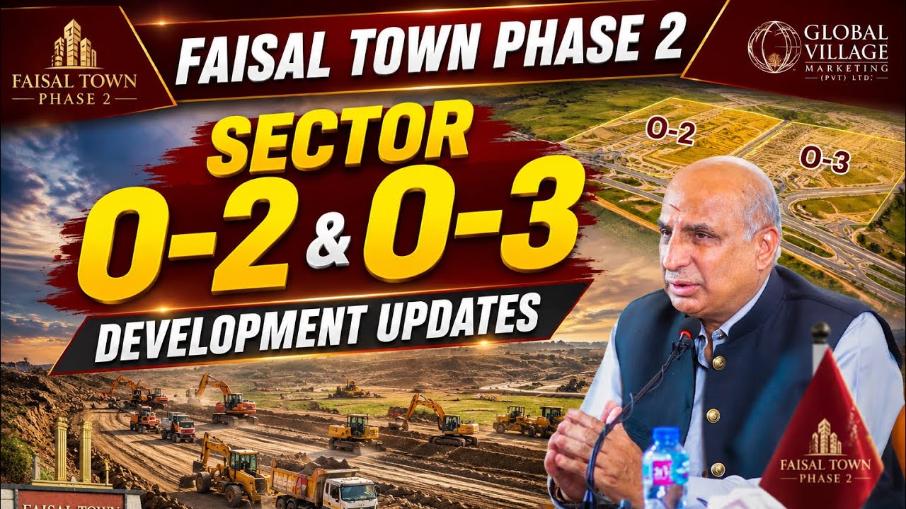 Faisal Town Phase 2 | Sector O-2 & O-3 Development Update | Model Block Latest Visit
