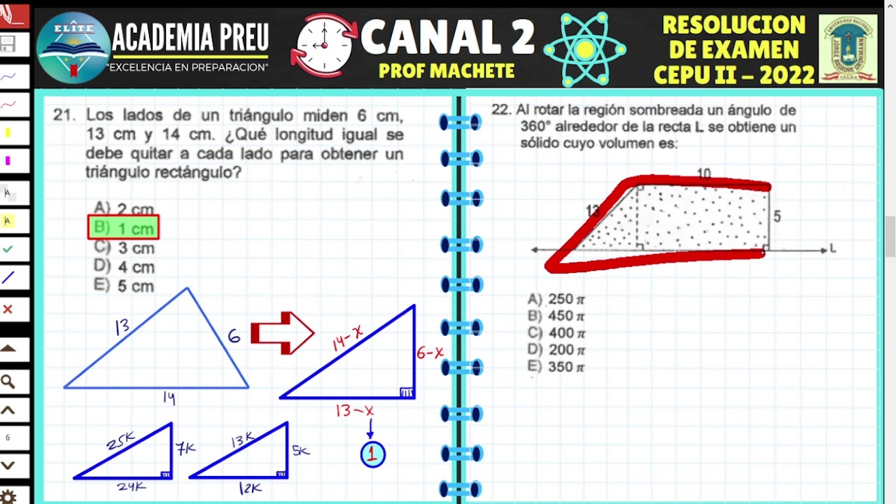 EXAMEN CEPU 2- 2022 UNJBG - GEOMETRIA CANAL 2