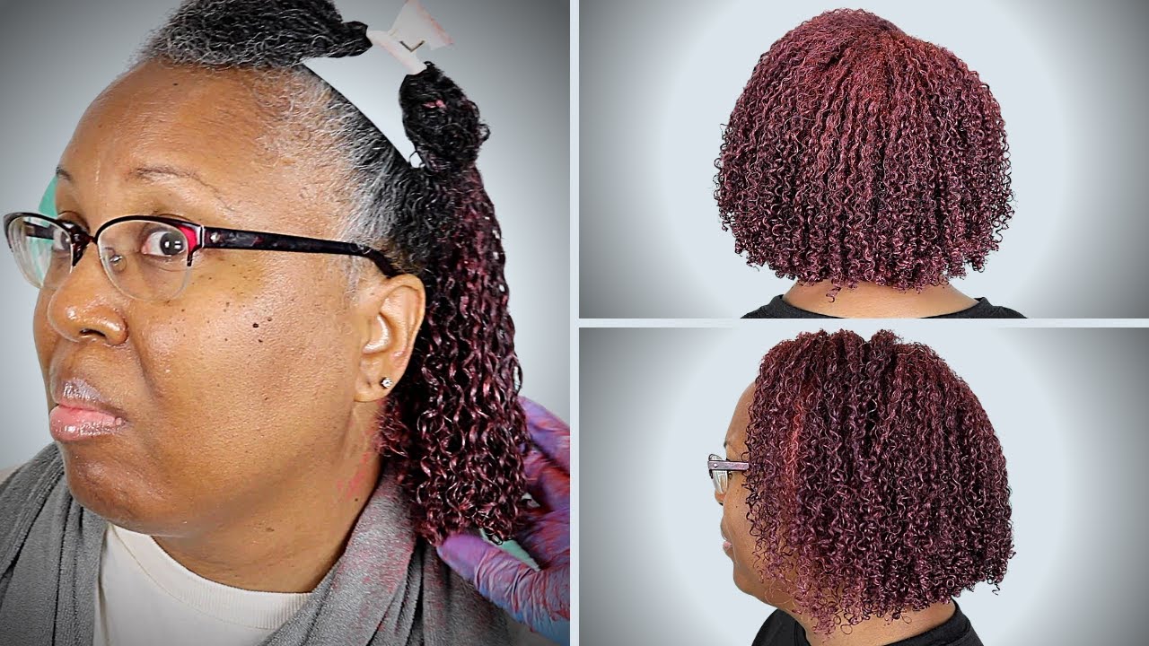 Flamingo Pink Curl Color Curling Gel on Graying Hair | As I Am | Vlogmas 2022 (13)