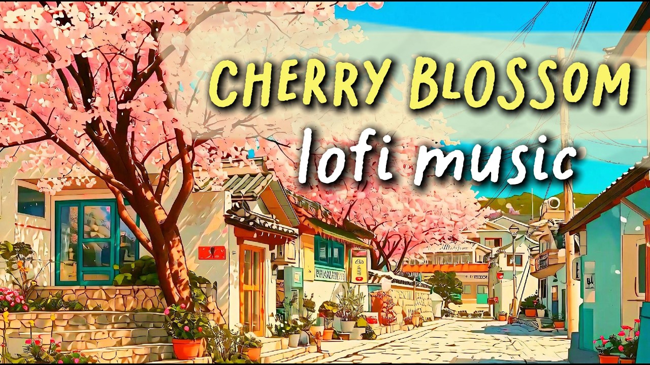 A Walk Through Cherry Blossom Streets 🌸 3 Hours of Soft Jazz & Korean Spring Ambience