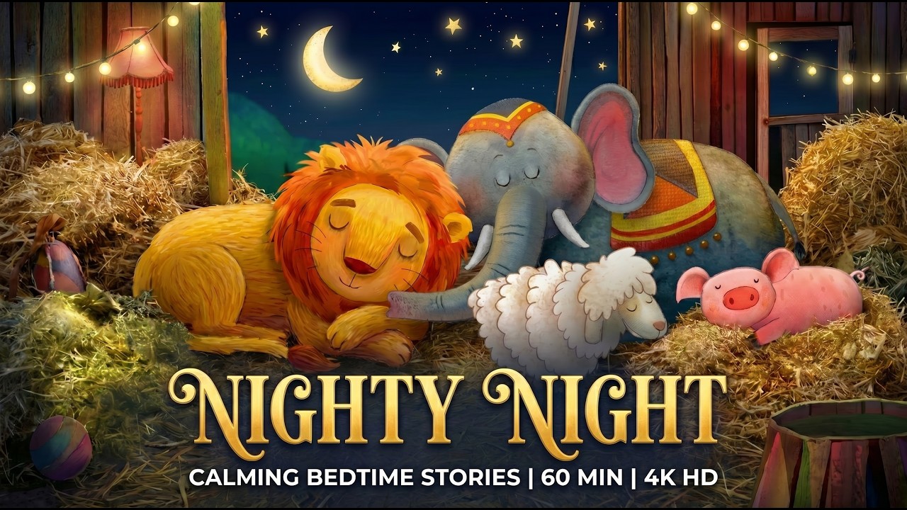 Nighty Night 🌙 60 Minutes of Low-Stimulation Bedtime Stories | 4K Compilation