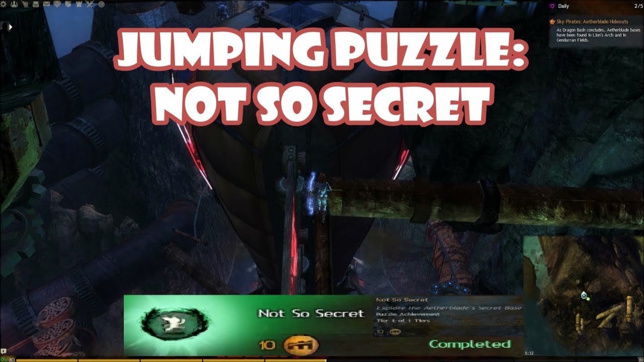Guild Wars 2 Jumping Puzzle: Not So Secret (Gendarran Fields)