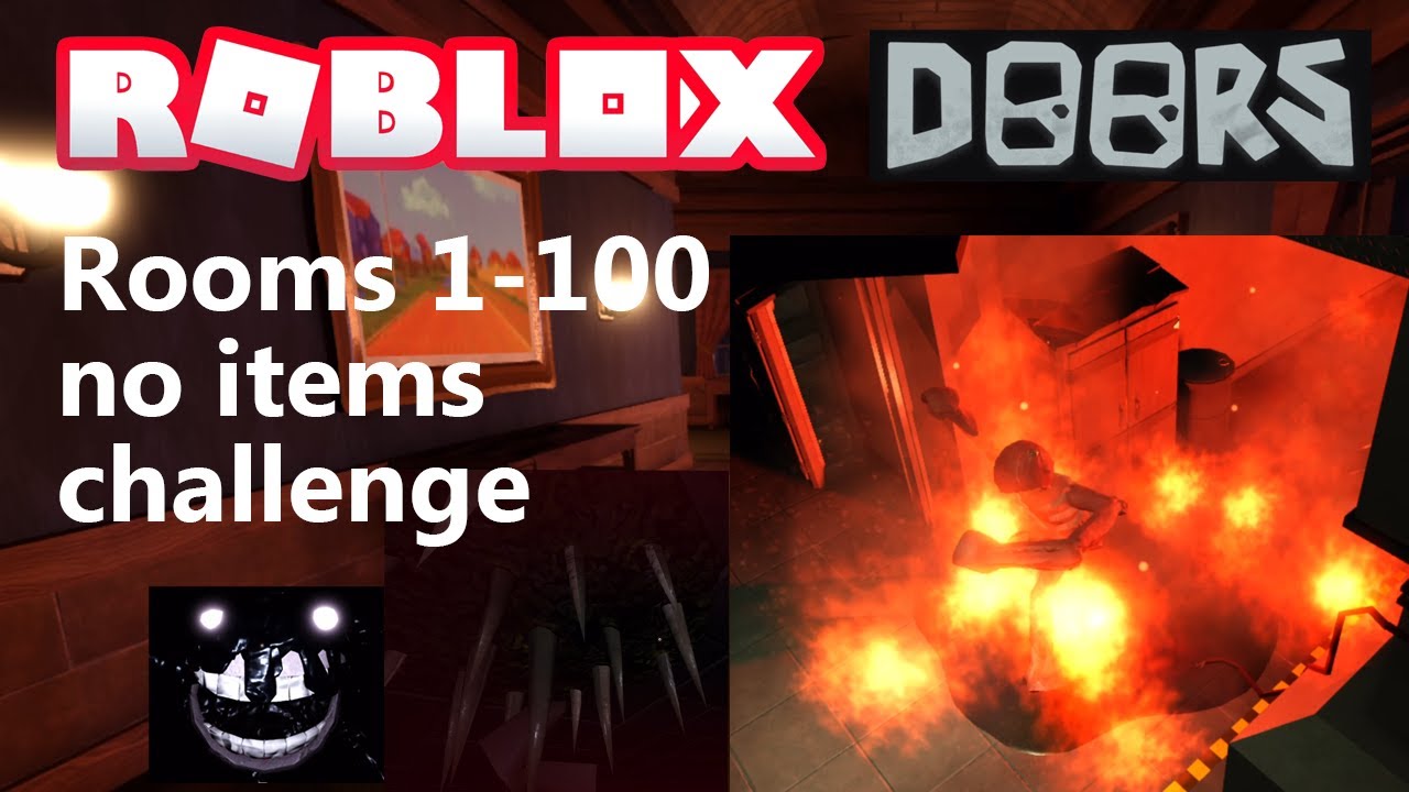 Roblox DOORS 1-100 no items challenge