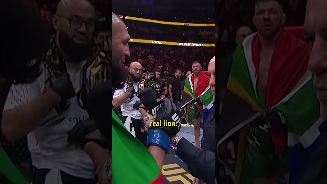 Khamzat Chimaev pays respect to Dricus du Plessis!