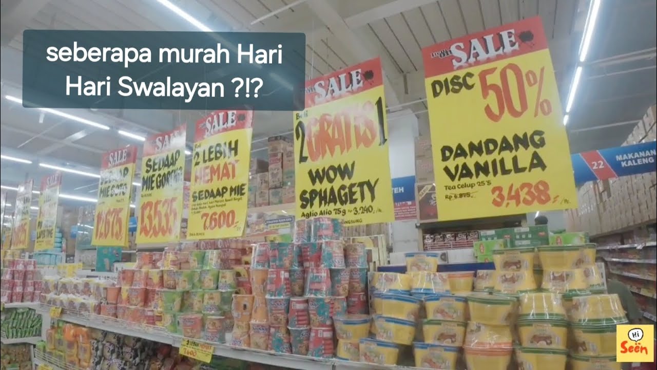 HARI HARI SWALAYAN semurah apa ? Keseruan belanja serba diskon dan promo